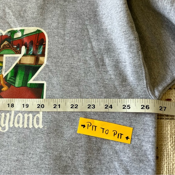 Vintage Disneyland Sweatshirt Adult XL Gray 2002 Mickey, Pluto, Donald, Goofy - Picture 5 of 9